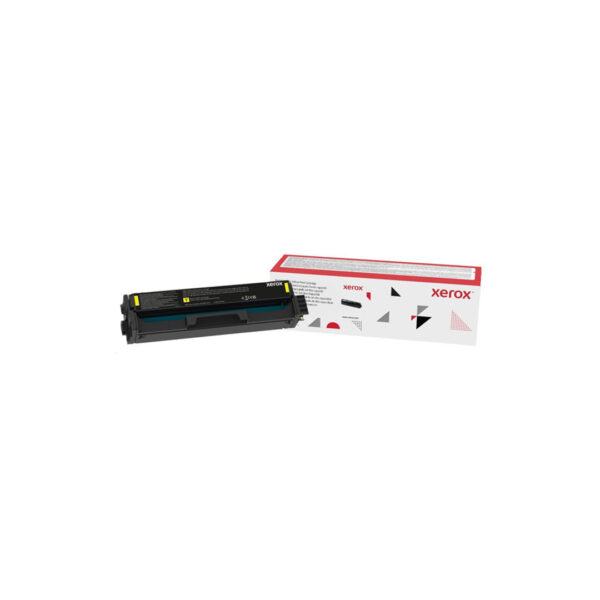 Hlavný pohľad na originálny Xerox 006R04398 yellow toner, kompatibilný s A4 farebnými laserovými tlačiarňami Xerox C230 a Xerox C235.