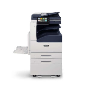 Farebná A3 multifunkčná tlačiareň Xerox C7130 s rozšíreným modulom a dvoma univerzálnymi podávačmi na papier.